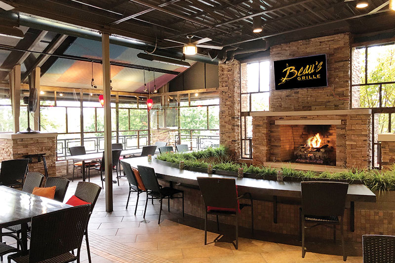 Terrace at Beau's Grille is heating up