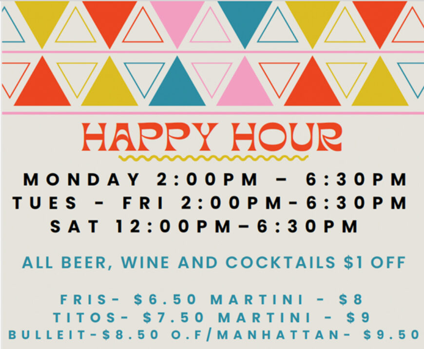 Happy Hour Menu