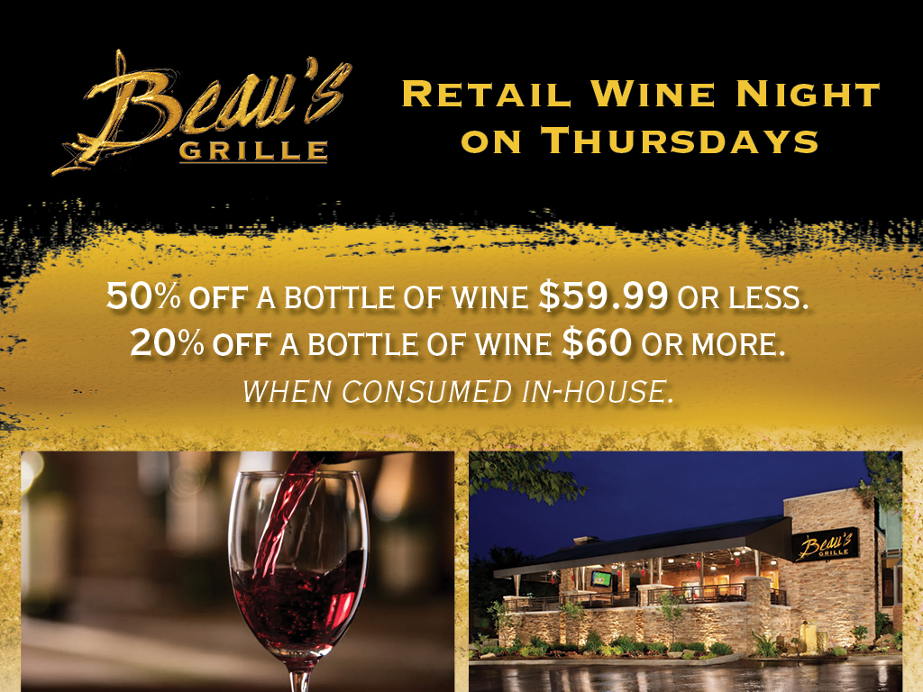 Retail Wine Night on Thursdays